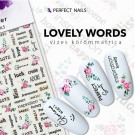 Perfect Nails NAIL STICKER - LOVELY WORDS thumbnail