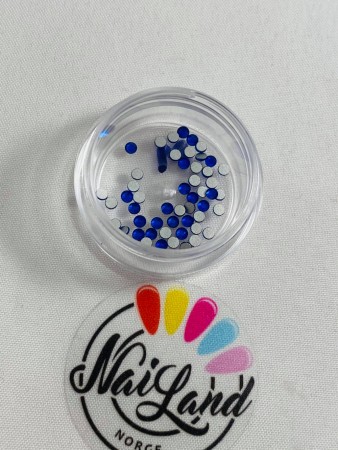 Blue Rhinestone - M - 50 STK