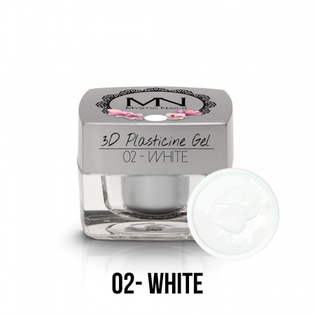 Mystic Nails 3D Plasticine Gel - 02 - White - 3,5g
