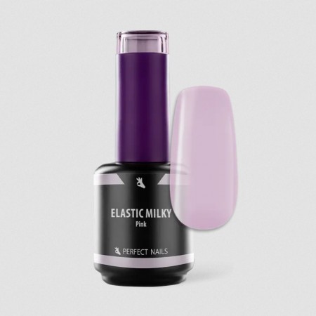 Perfect Nails Elastic Milky Pink Gel 15ml (with brush)