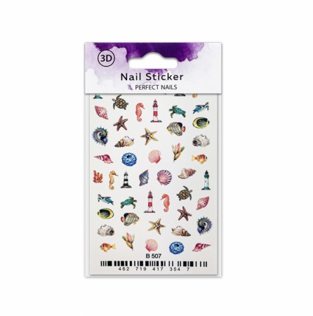 Perfect Nails NAIL STICKER - 3D SEA WORLD