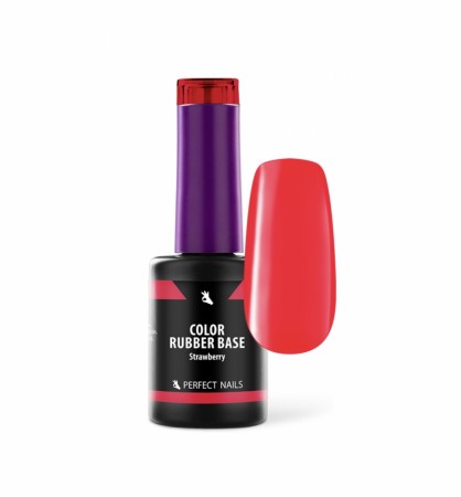 Percect Nails COLOR RUBBER BASE GEL - STRAWBERRY 8ML