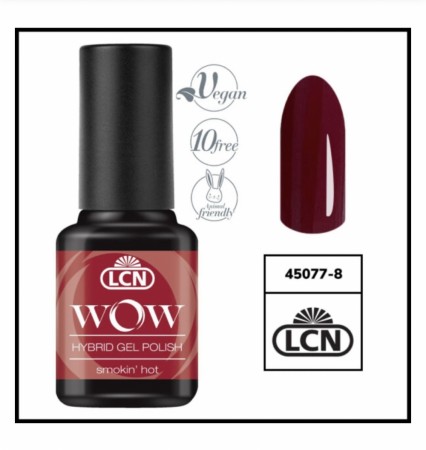 LCN WOW Hybrid Polish Smokin’ Hot, 8 mL