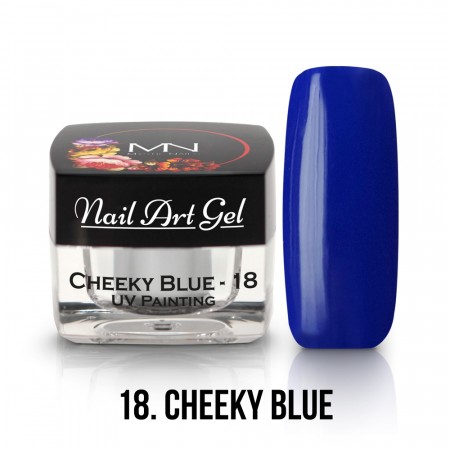 UV Painting Nail Art Gel - 18 - Cheeky Blue- 4g