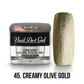 Mystic Nails UV Painting Nail Art Gel 45. Creamy Olive Gold 4 g