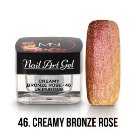 Mystic Nails UV Painting Nail Art Gel 46.Creamy Bronze Rose 4 g