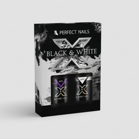 Perfect Nails LacGel LAQ X - Black & White Gel Polish Collection
