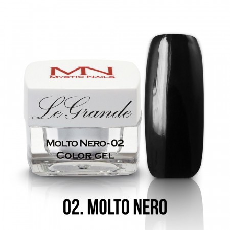 Mystic Nails LeGrande Color Gel - no.02. - Molto Nero - 4g