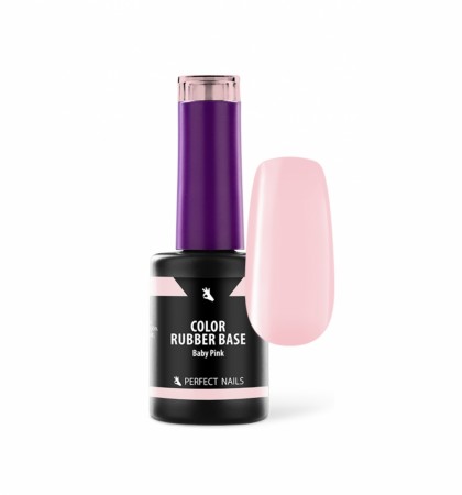 Perfect Nails COLOR RUBBER BASE GEL - BABY PINK 8ML