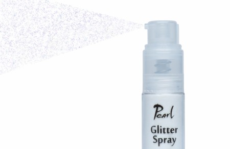 Glitter spray purple effect