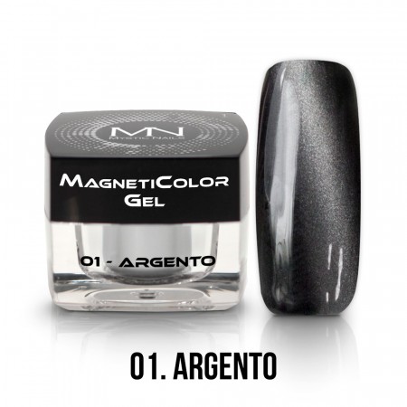 Mystic Nails MagnetiColor Gel - 01 - Argento - 4g