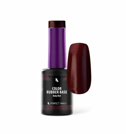 Perfect Nails COLOR RUBBER BASE GEL - RUBY RED 8ML