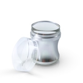 Metal Stamper with clear head Silver