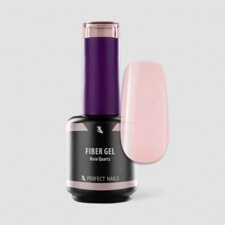 Perfect Nails Fiber Vitamine Gel - Base Gel with Glass Fibers - 15ml - Rose Quartz