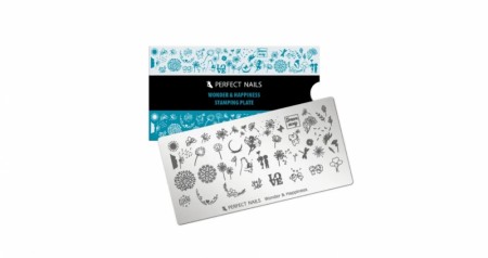 Perfect Nails Stamping plate-Wonder & Happiness 