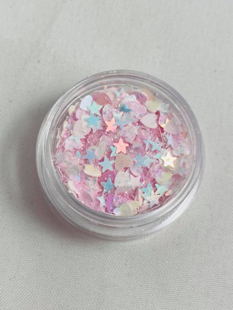 Pink glitter mix