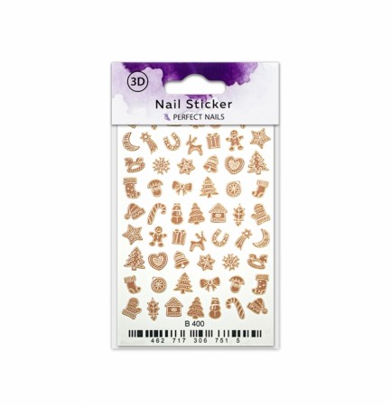 Perfect Nails NAIL STICKER - GINGERBREAD