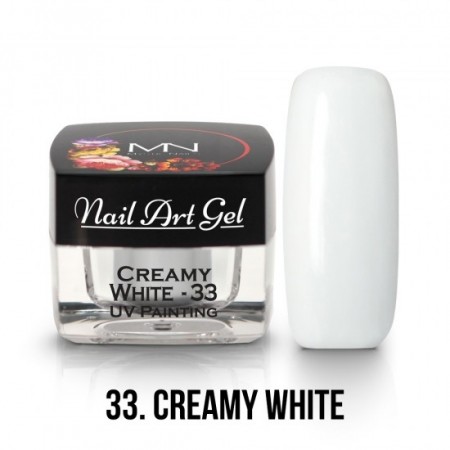 Mystic Nails UV Painting Nail Art Gel 33.Creamy White  4 g 