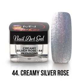 Mystic Nails UV Painting Nail Art Gel 44.Creamy Silver Rose 4 g