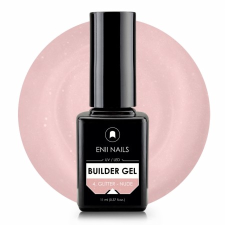 Builder gel bottle - Glitter Nude - 11 ml