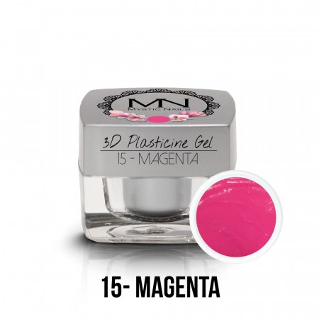 Mystic nails 3D Plasticine Gel 15 Magenta-3,5g