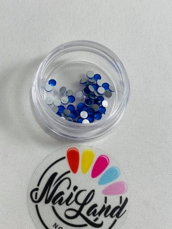 Blue Rhinestone - L - 50 STK