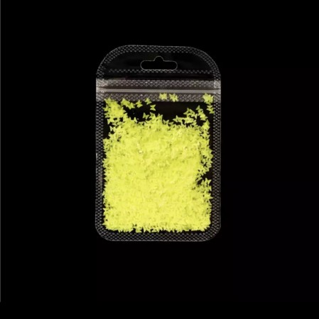 Neon yellow butterfly - 1 bag