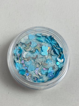 Blue glitter mix
