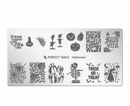 Perfect Nails STAMPING PLATE - HALLOWEEN