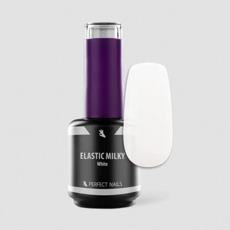 Perfect Nails Elastic Milky White Gel 15ml (with brush)