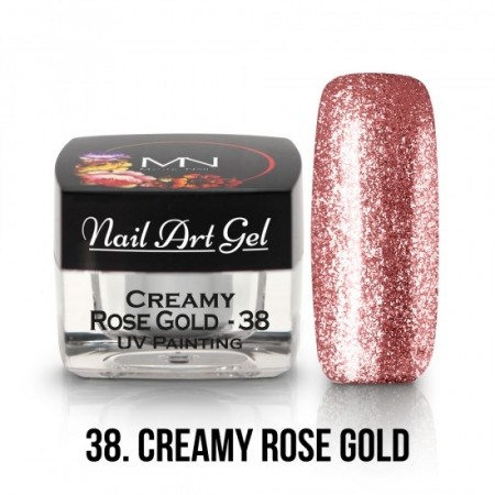 Mystic Nails UV Painting Nail Art Gel - 38 - Creamy Rose Gold  - 4g