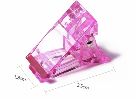 Acrylic Nail Clip Pink